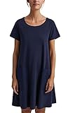 Fit und Flare ESPRIT Damen 041EE1E345 Kleid, 400/NAVY, L