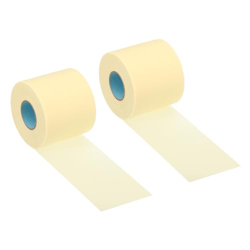 Image of PATIKIL 2.4 inch x49.2ft Pipe Wrapping Tape, 2 Pack PVC Duct Tape Pipes Insulation Air Conditioner Tube Wrap Waterproof Non Adhesive for HVAC Electrical Beige