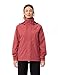 VAUDE Escape Light Regenjacke Damen – wasserdicht, atmungsaktiv und winddicht mit 2-Lagen-Membran, verstaubare Kapuze, 420g leicht, brick,42
