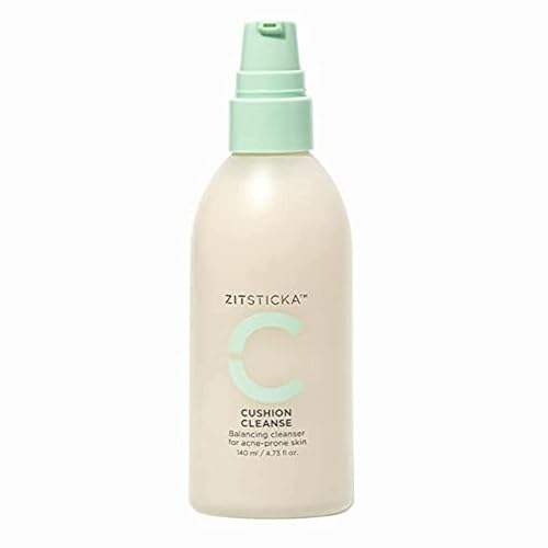 ZitSticka CUSHION CLEANSE, limpiador facial hidratante sin pelar, que aumenta las barreras, para pieles sensibles, propensas a brotes, 4.7fl oz
