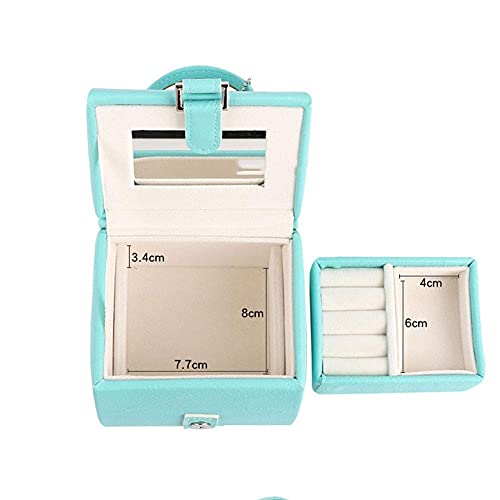 Boîte de rangement à bijoux compacte et vitrine portable - 7