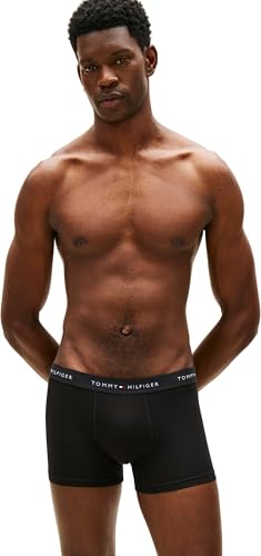 Tommy Hilfiger Herren 3er Pack Boxershorts Trunks aus Baumwolle mit Stretch, Schwarz (Blk/Citrnela/Woodridge), L 5