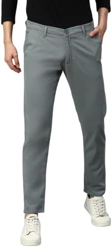 Dennis Lingo Men's Regular Fit Mid Rise Pants