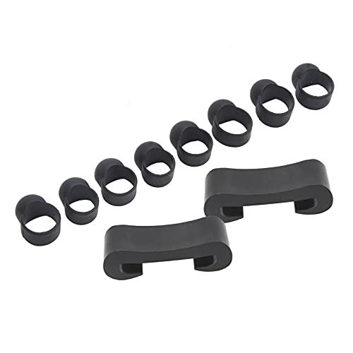 Juego de 8 Manguitos de Silicona para Dedos con 2 Soportes para Baquetas miniatura 3