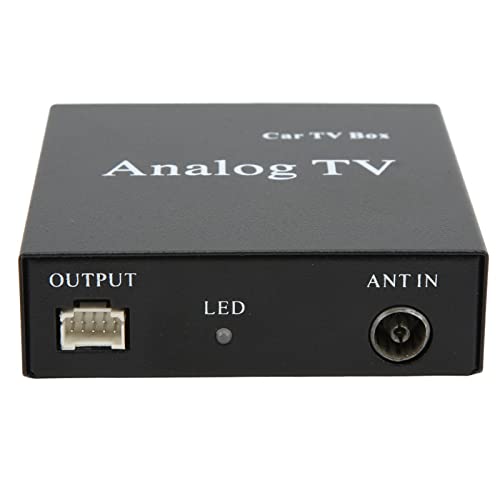 Asixxsix - Tuner TV Analogique de Voiture, Récepteur de Signal TV Analogique, Transmission Stable, Utilisation Pratique, Affichage du Menu OSD pour Accessoires Vidéo de Voiture