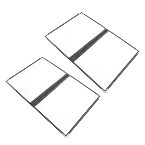 MUCKLILY Restaurant Menu Book Holder 2 Pack PVC Menu Covers 4 Page 8 View Menu Folders