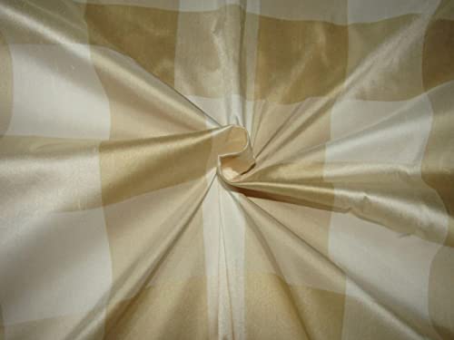 Tissu Dupioni pure soie crème dorée pour éviter les faux plis des robes de soirée