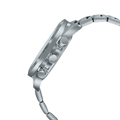 Casio Edifice EFR-573D-2AVUDF Blue Analog Dial Silver Stainless Steel Band Men's Watch Chronograph 100M Water Resistant EX541 - Image 2