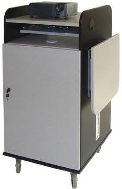 AV Lecterns and Podiums Answer Multimedia Rack Cart Color: Black / Gray Granite