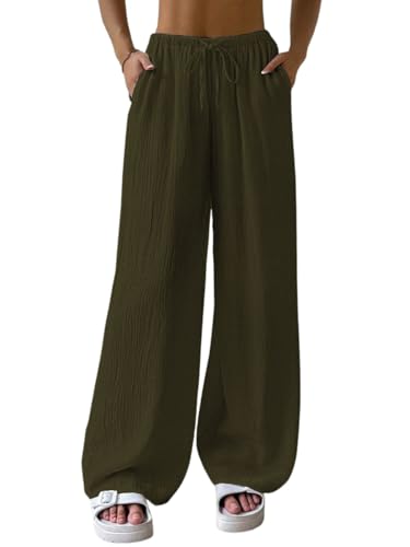 Image of GRECIILOOKS High Waist Trousers for Women - Flared Korean Style Formal Pants | Elegant Workwear for Office, College & Events (Available in Plus Size)