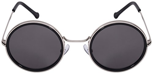 Edge I-Wear 2016 Fashion Round Circle Sunglasses w/Color Mirror Lens 25103-REV2