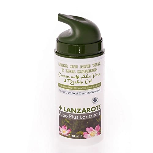 Aloe Plus Lanzarote Crema Aloe y Mosqueta, 100 ml