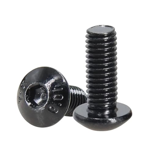 Tornillos de cabeza hueca M8 x 16mm negros y duraderos 4