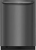 Frigidaire FGID2468UD 24' Gallery Series Built-In Dishwasher with 14 Place Settings Dual OrbitClean Energy Star Certified and Delay Start (Black Stainless Steel)