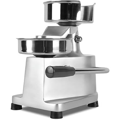 BTURYT Hamburger-Patty-Maker for zu Hause, kommerzieller Burger-Former, robuste 6-Zoll-Burgerpresse mit 1000 Stück Patty-Papier, formendes Edelstahl-Presswerkzeug – Bild 6