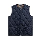 インナーダウン・オフィシャル ユニセックス ミリタリー クルーネックボタン ダウンベスト 004B2ML-1