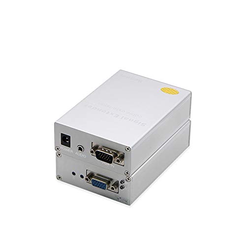 Gimax VGA-300HD, VGA Cable Extender 300M range, HD signal enhancement amplifier, with lightning protection, adjustable