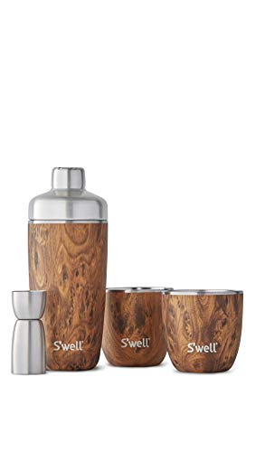 S'well Teakwood Cocktail Kit, One Size