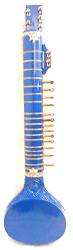Sitar électrique indien fait main Shri Ravi Shankar en bois de tonneau avec cordes et mizrab - Les Beatles, Paul McCartney, John Lennon, RIngo Starr, George Harrison Sitar électrique indien fait main Shri Ravi Shankar en bois de tonneau avec cordes et mizrab – Image 3