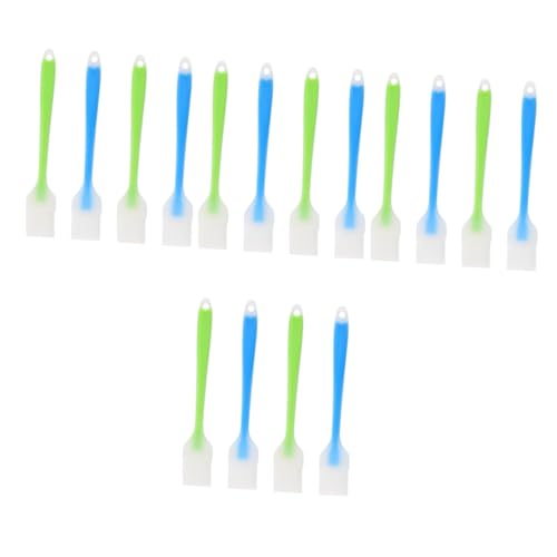 Mikikit 16pcs Silicone Basting Brush Handheld Grilling Baking Tool for Oil Sauce and Marinade Ergonomic Design Dishwasher Safe for Bbq Outdoor Cooking and Pastry Applications