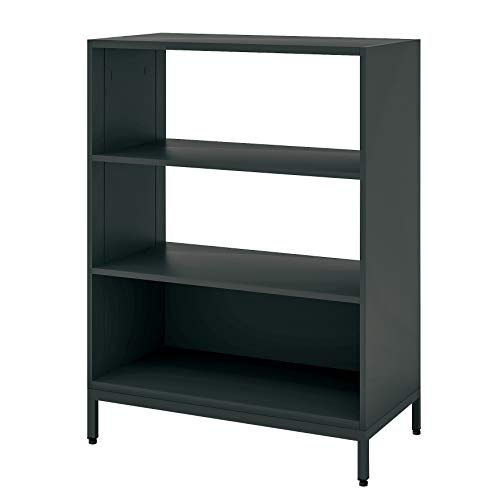 【メーカー配送・設置・組立】 コクヨ 収納 エディア フリーパネル BWU-WKA59E6AMP2-K 下置き用 3段タイプ 下段パネル:木目 本体:ブラック/パネル:ラスティックミディアム