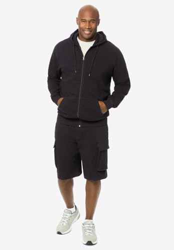 KingSize Men's Big & Tall French Terry Zip-Up Hoodie4