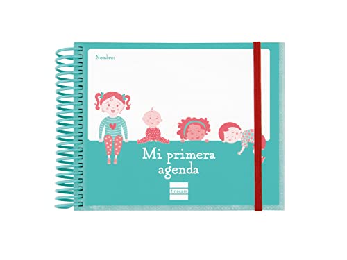 Finocam - Agenda Infantil Espiral | 1 Día por Página | 236 Hojas sin Fecha | Portada Personalizable | Formato Pequeño | Español
