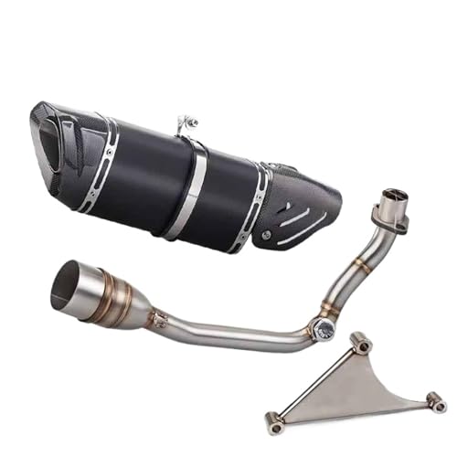 Auspuffanlage Für Vespa Sprint 150 Sprint150 Komplettsystem Mit Vorderem Verbindungsrohr Carbon-Schalldämpfer Und Abdeckung Slip-On