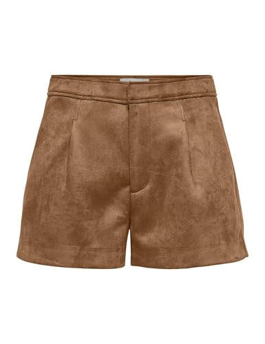 Femme en daim synthétique ONLY short Onlina taille haute aspect velours automne hiver