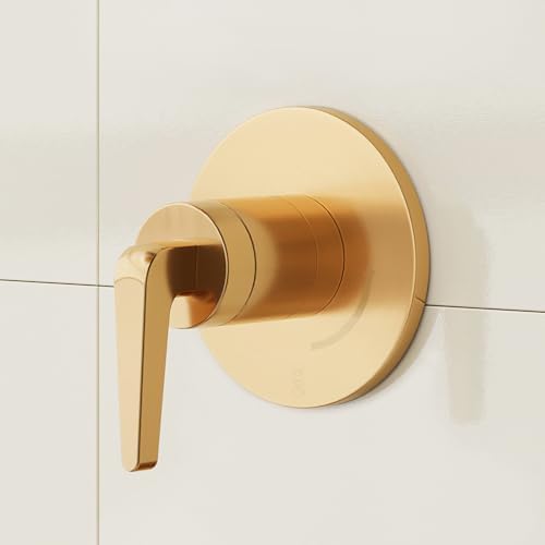 Signature Hardware 955146 Drea Single Handle Volume Control Valve Trim - Less Valve - Brushed Gold