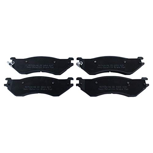 Image of TRQ Rear Brake Pad & Rotor Kit Semi-Metallic Driver & Passenger Side Compatible with 2003-2005 Dodge Ram 2500 Ram 3500