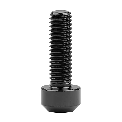 Image of Titanium Torx Square Head M6 x 10 15 20 25 30 35 40 45 50 60 65 70 80mm Screw Pack of 5 (Black, M6x20mm)