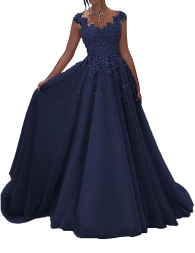 JAEDEN Prom Dress 2025 Lace Long - V Neck Chiffon Prom Dresses for Teens4