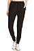 Leggings Depot JGA128-BLACK-M Solid Jogger Track Pants w/Pockets, Medium