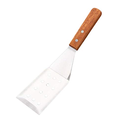UPKOCH Steak Spatula – Stainless Steel Meat Spatula with Wooden Handle Kitchen Accessory Baking Tool for Home Restaurant