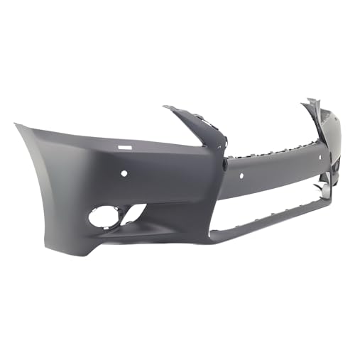 Image of FitParts Compatible with Lexus GS450h, GS350 2013 Front Bumper Cover | Primed, With Fog Light Holes, With Parking Sensor Holes, Sedan, Ready to Paint, OEM 521193A918, LX1000231
