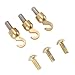 GLOGLOW Nan Shell Hook and Nut Set, Brass Clock Weight Shell Hook and Screw/Fastener for Grandfather Clock Repair Tools Daily Decoration