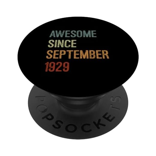 Impresionante desde septiembre de 1929, regalo de cumpleaños divertido retro PopSockets PopGrip Intercambiable