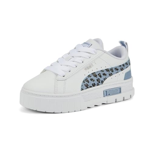 PUMA Toddler Girls Mayze 90S Prep Leopard Logo Platform Sneakers Shoes Casual - Black, Blue, White2