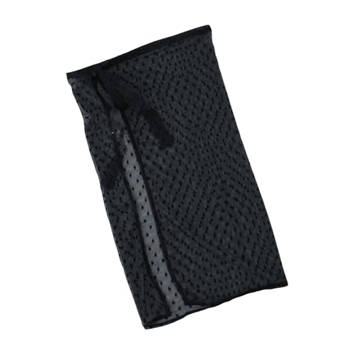 Women See Through Layering Half Skirt Hip Scarf Elegant Flower Dots Lace Hip Covering Tie Up Bandage Mesh Apron Skirt