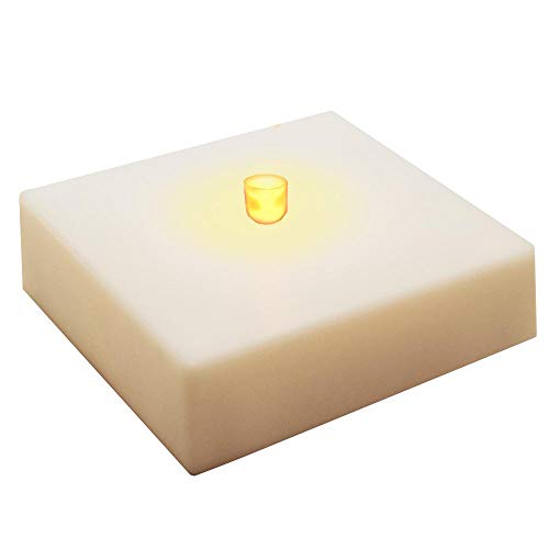 LumaBase Battery Operated LED Lights with Timer, Soft White - Set of 6