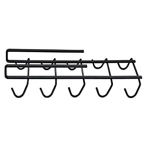 B&Z - Soporte de metal cromado para tazas con 1 soporte de plástico, organizador para colgar Cover