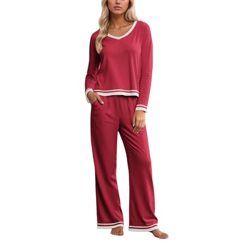 Ensembles de pyjamas chauds et légers en coton respirant pour femme