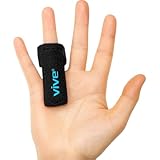 Vive Trigger Finger Splint - Support Brace for Straightening Curved, Bent, Locked and Stenosing Tenosynovitis Hands - Tendon Lock Release Stabilizer Brace - Half Finger Pain Relief Knuckle Wrap