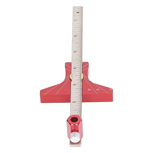 NDNCZDHC Woodworking Square Precision 30° 45° 60° 90° Adjustable Square Aluminum Alloy Angle Ruler 0.1mm Accuracy T Ruler