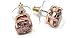 Kate Spade New York Rose Gold Glitter Stud Earrings O0RU1624