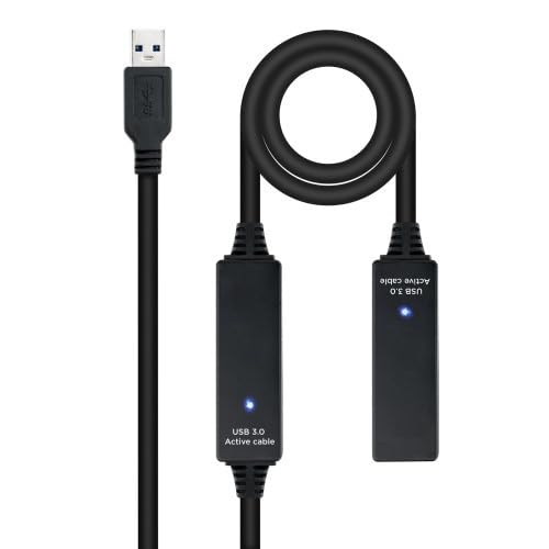Kabel USB 3.0 – przedłużacz o długości 15 m ze wzmacniaczem, typ A/M-A/H, zapewnia wysoką szybkość transferu i trwałość.