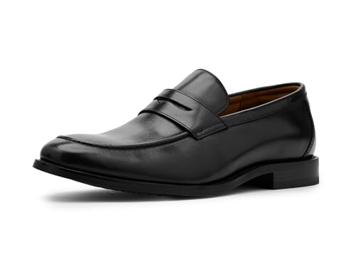 Florsheim Mens Rucci Moc Toe Penny Loafer Black/Black 9.5 Medium