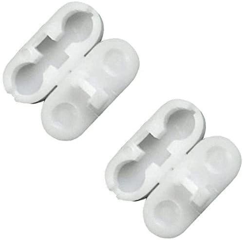 LNYMZD Pack of 10 Plastic Roller Blind Chain Connectors, White, Solid, 1cm x 1cm, Indoor, Window, Door, Skylight, Top Control