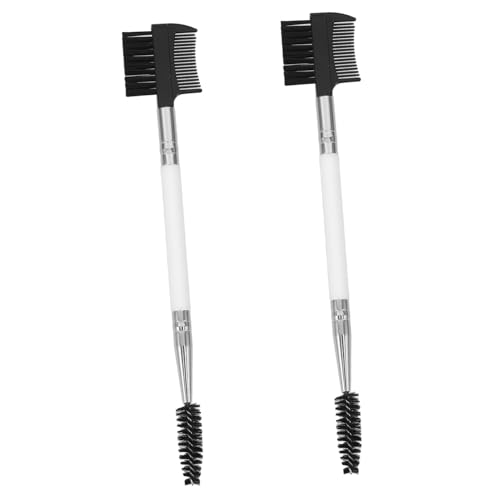 SUPVOX Dog Eye Brush 2 Pack Hair Comb for Tear Stain Removal Cat Dog Grooming Tool Non-slip Grip